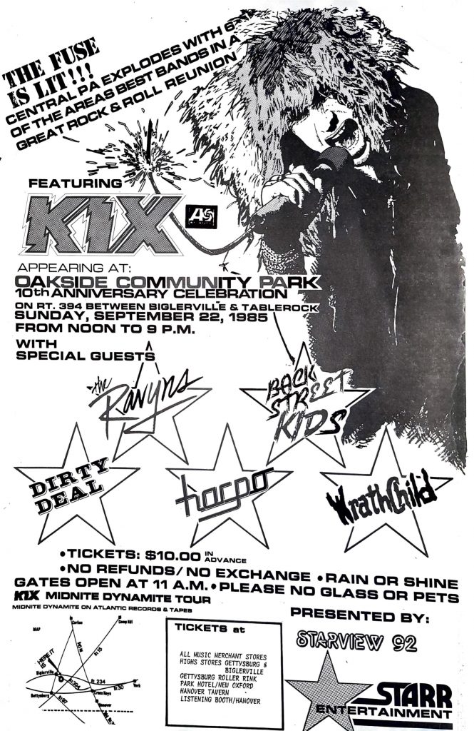 Concert before LA Trip 1985