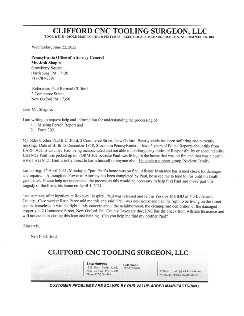 My letter to the current Governor of Pennsylvania sent while serving as Top Cop.  He failed his duty and I sent this out for other to understand the Nonsense I put up With in My LIFE of Leadership! #neilnow2024